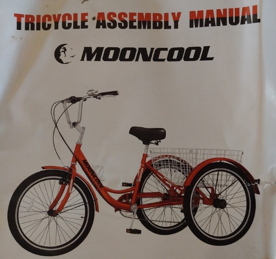 24-26 inTricycle by Mooncool - New - Needs assembly -  Has all the parts
