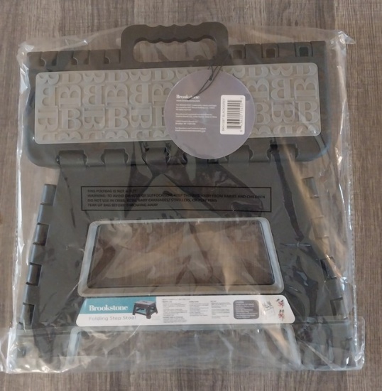 Brookstone Folding step stool - New