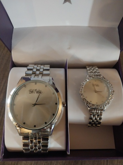 Bob Mackie Boutique - His and Hers Watches - New in the box - needs batteries