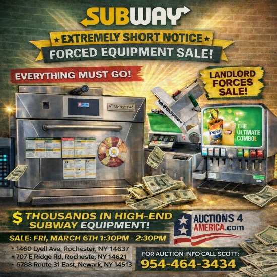 **Extremely Short Notice** Subway Rochester, NY