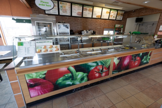 Duke SUB-FC-206-RT Refrigerated & Heated Sandwich Prep Line with Cashier Table