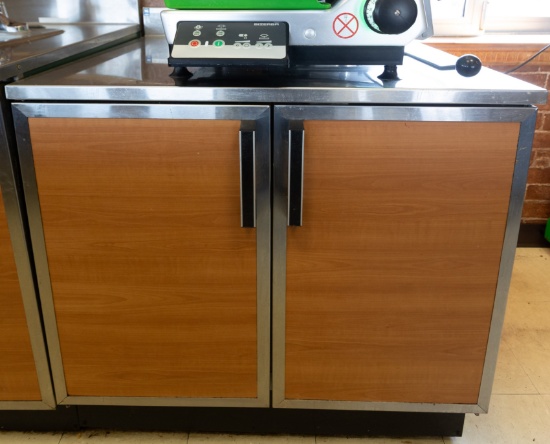 Duke 48" Work Table with Backsplash and Storage