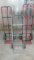 Hand Truck with solid rubber tires - one without and smaller one