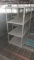 4 tier metal shelf - 55 x 48 x 24 in and 14.5 x 36 x 48 shelf - connected by screw
