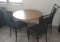 Table and 3 chairs - small chip