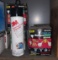 Metal organizers with contents