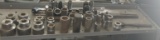 Socket set - lot - various sizes - some very large