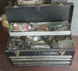 Husky Metal toolbox with contents
