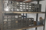 Metal storage Containers with contains - screws and more - shelf lot