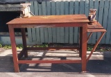 Welding Table with 2 vises - 66 x 32 x 37 in