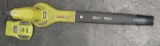 Cordless Ryobi blower - 18V battery and charger