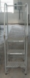Cotterman Industrial 3 step rolling safety Ladder