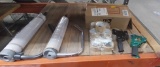 Strentch film dispensers, packing tape and dispensers with tape