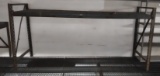 Grey metal pallet rack - 10 ft long
