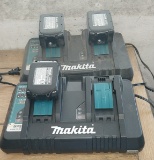 Makita 18 V Batteries and Charging station