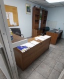 Office suite - 2 desks, condenza, Cork and white boards and chairs