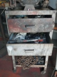 Metal Cart with contents including chain - no power tools