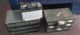 Plastic containers and battery