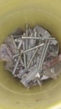 Contents lot of rack -Drill bits, bolts and more