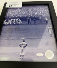 Framed Picture Signed Jackie Robinson #42, 9
