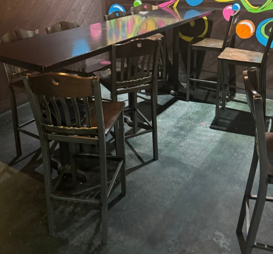 105" X 27" Bar Tap Tables