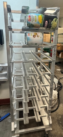Can Rack with shelf contents