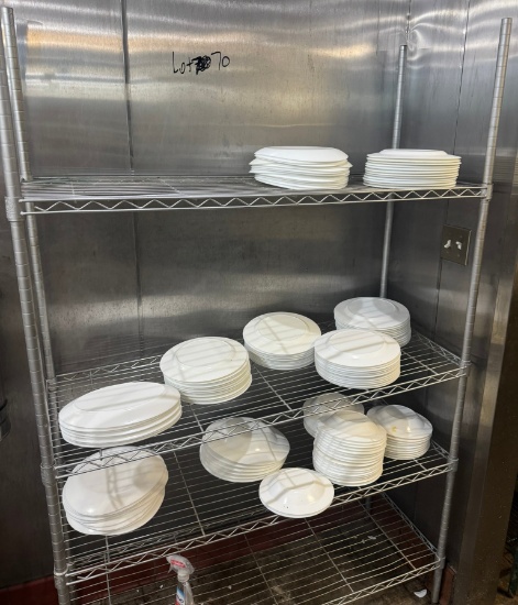 4' Metro shelf with Plates