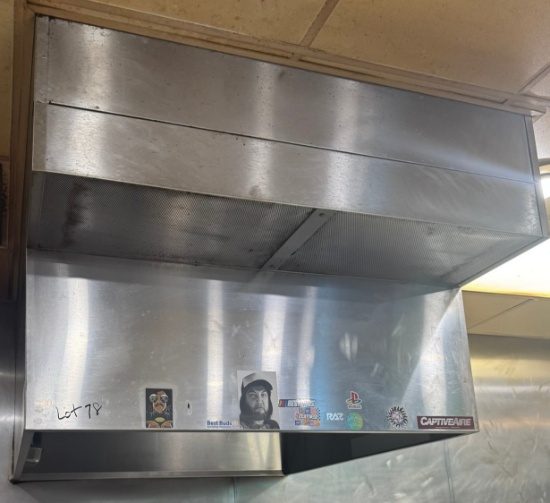 Captive air heat hood 51" x 54”