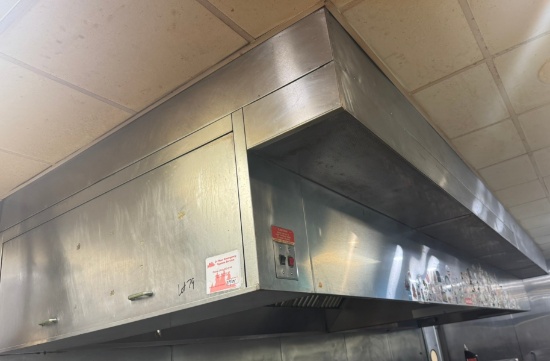 Captive air grease head with fire suppression 81" x 20‘2“