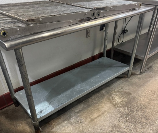 Stainless steel table 24" x 60“