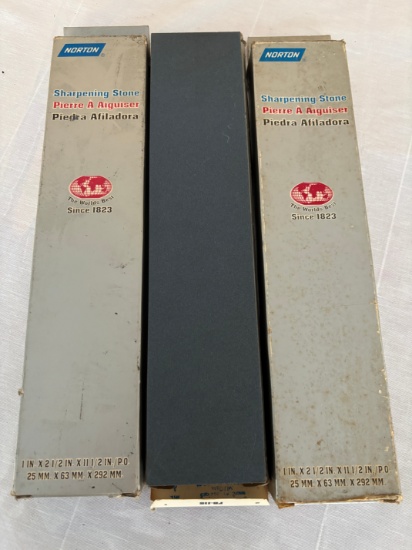 NORTON Sharpening Stones - New in Box Large Sharpening Stones