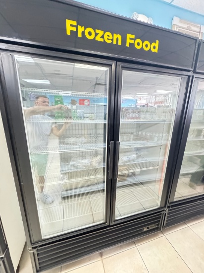 TRUE GDM-49F 2 Glass Door Merchandising Freezer / 2 Glass Door Freezer