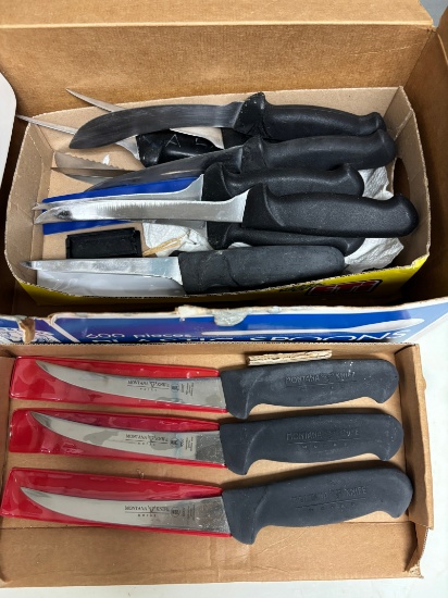(15) Restaurant Style Knives / Butcher Knife Set