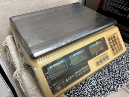 ACS-C Bakery / Deli Scale 66 LB bu 0.01 Lb Digital Scale