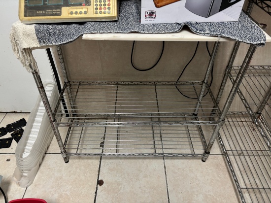36” by 15” Metro Style Metal Rack w/ 3 Shelves