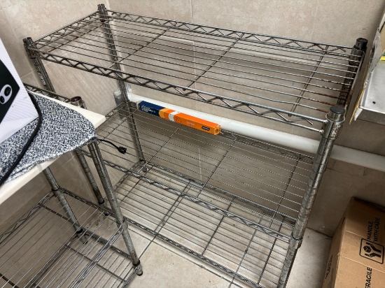 36” by 15” Metro Style Metal Rack w/ 3 Shelves