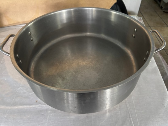 19” Round Heavy Heat Induction Roasting Pan w/ Handles 6” Deep model# SSLB-25