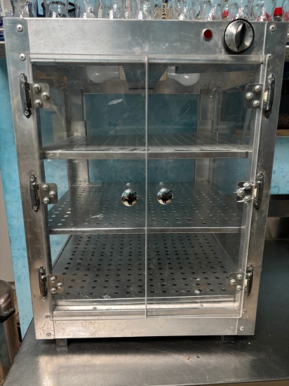 18” by 18” Counter Top Heated Food Cabinet w/ 3 Shelf - 115 V