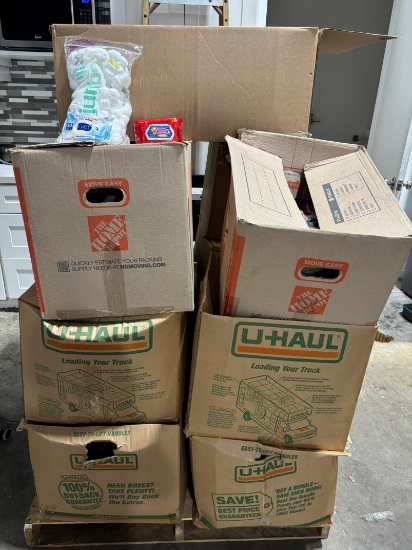 Large Pallet Lot of Cotton Balls & Sanitizer Wipes