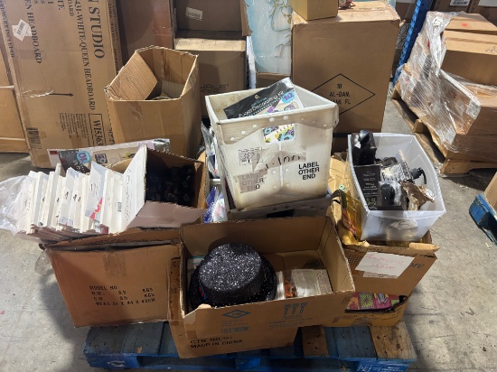 Large Pallet Lot of Misc. Saphira Open Cases & Party Supplies