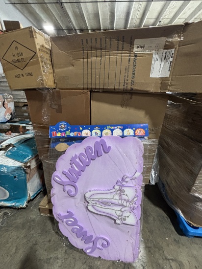 Large Pallet Lot of Party Supplies / Signs for Assorted Occasions