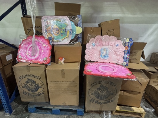 (2) Pallet Lot of Party Decorations / Signs & More - Assorted Decoration