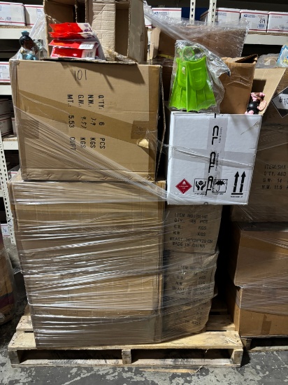 Large Pallet Lot of Party Supplies, Christmass Decor & Wall Decor