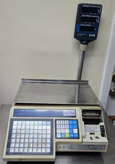 CAS LP-1000 Commercial Digital Scale with Label Printer