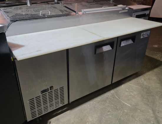 Avantco APPT-71-HC 71" Two Door Commercial Refrigerated Pizza Prep Table