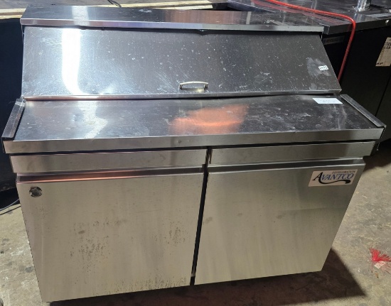 Avantco APST-48-12 48" Two Door Refrigerated Sandwich Prep Table