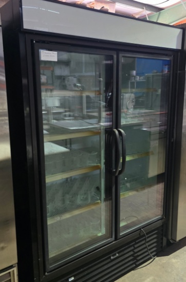 Hussmann VRM2B 45.1 cu. ft. two-door glass refrigerated merchandiser