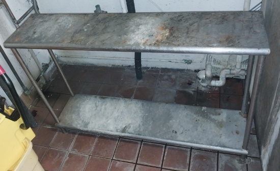 48 x 12 stainless steel table