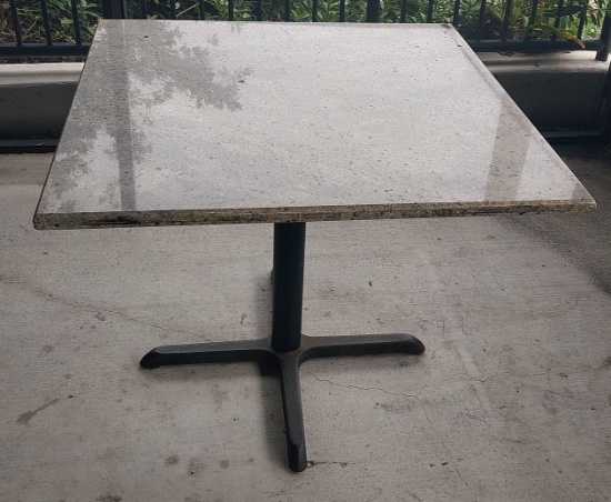 36 x 36 in stone Top Table