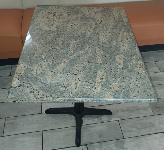 24 x 30 in stone top table
